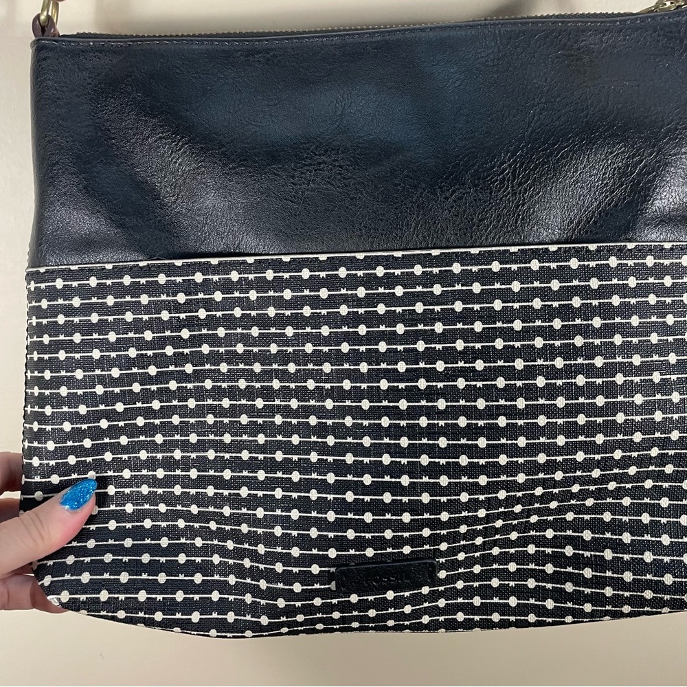 Fossil Fiona Black Printed Adjustable Crossbody P… - image 2